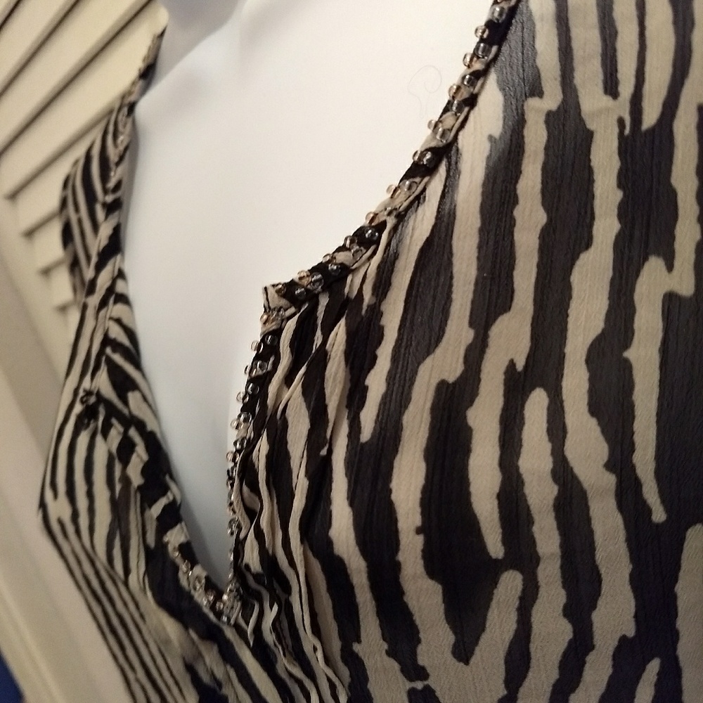 Boho hippie vintage sheer tunic style long top